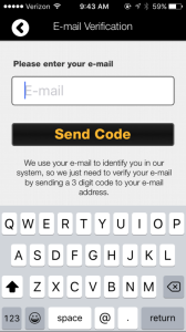 Mobile App Signup Process